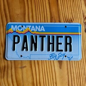 🪪 License Plate PANTHER from Montana, Western Decor